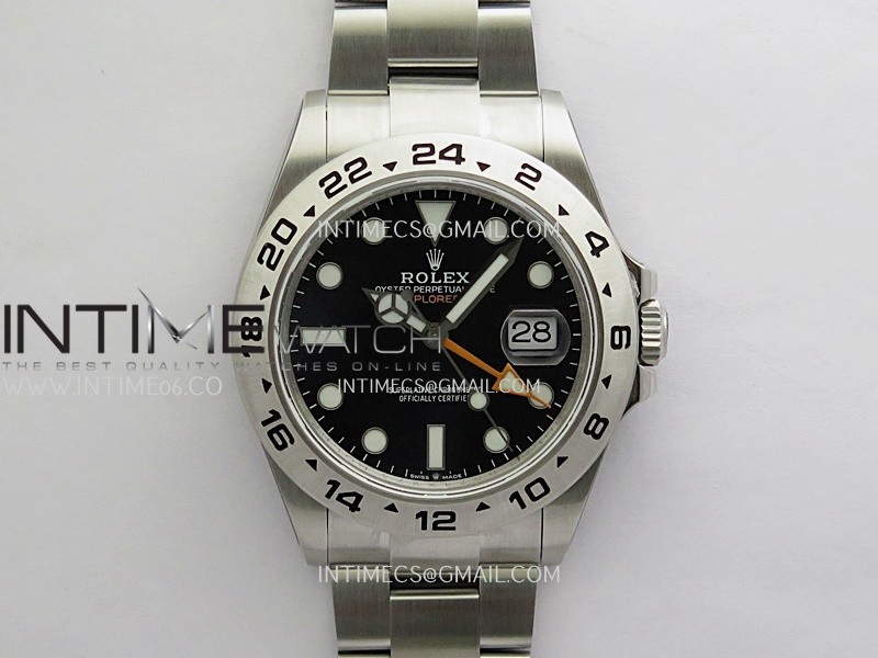 Explorer II 42mm 226570 904L SS QF 1:1 Best Edition Black Dial on Bracelet SH3285 CHS(Free Sprung)
