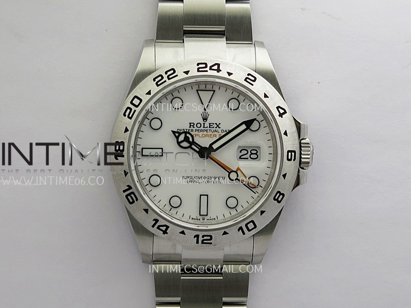 Explorer II 42mm 226570 904L SS QF 1:1 Best Edition White Dial on Bracelet SH3285 CHS (Free Sprung)