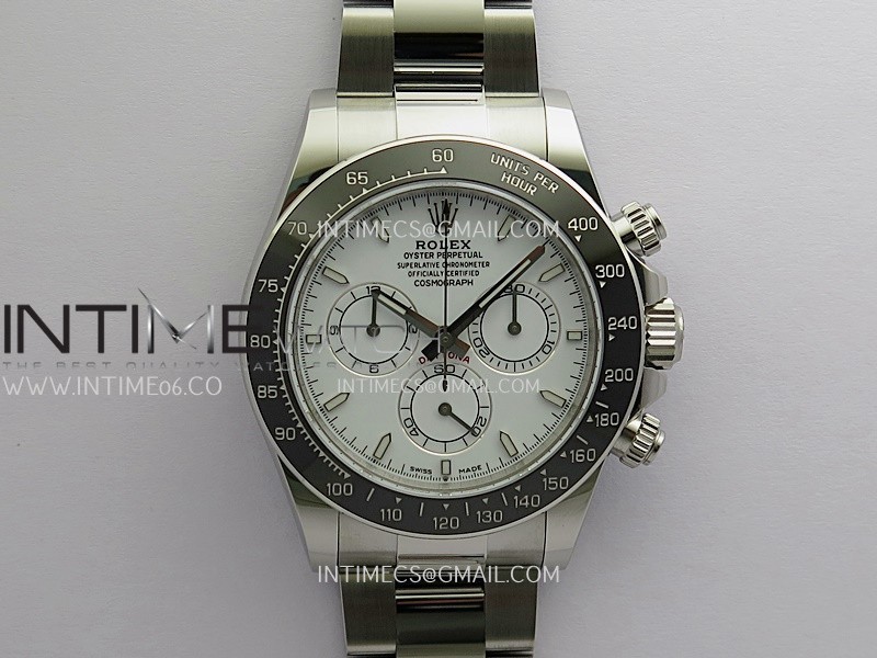 Daytona 126502 904L SS ERF 1:1 Best Edition White Dial On 904L SS Bracelet SH4131 (Free Sprung)