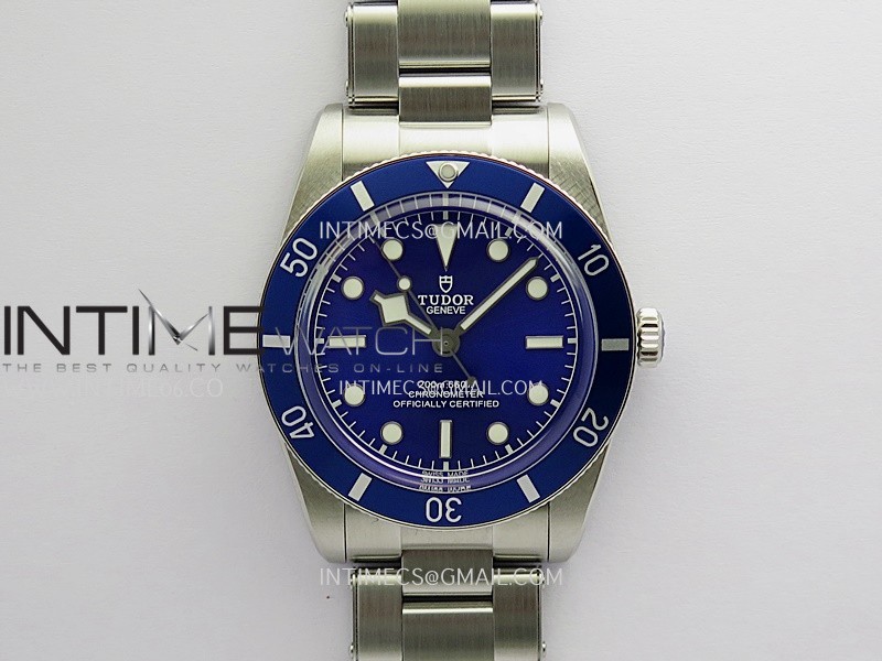 Heritage Black Bay M79000N 37mm SS ZF 1:1 Best Edition Blue Dial Blue Bezel on SS Bracelet A2824