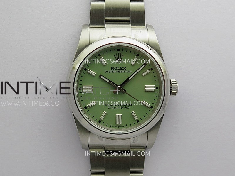 Oyster Perpetual 36mm 126000 QF 1:1 Best Edition  2025 Mint Green Dial On SS Bracelet SH3230 (Free Sprung)