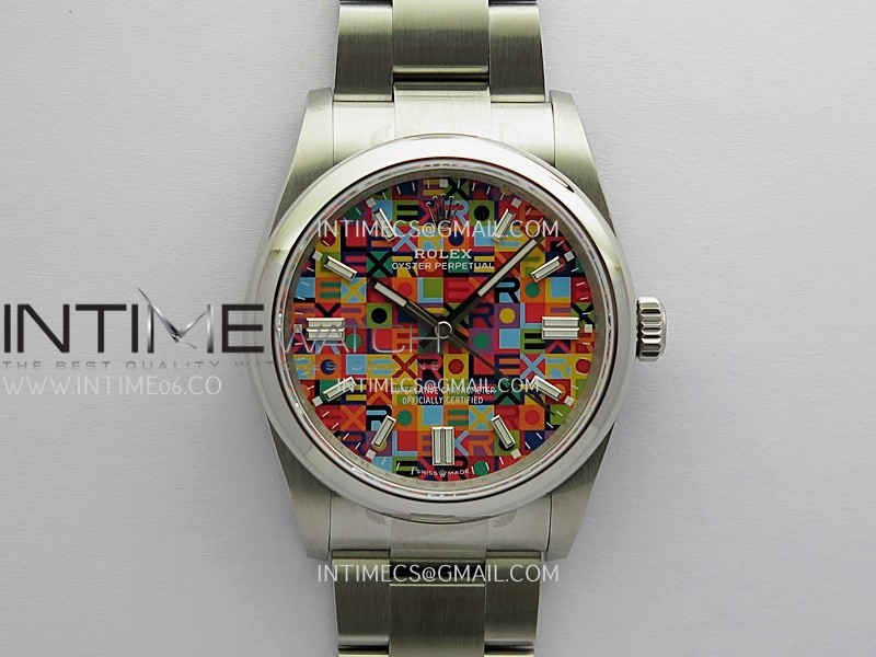 Oyster Perpetual 36mm 126000 QF 1:1 Best Edition Celebration Dial On SS Bracelet SH3230 (Free Sprung)