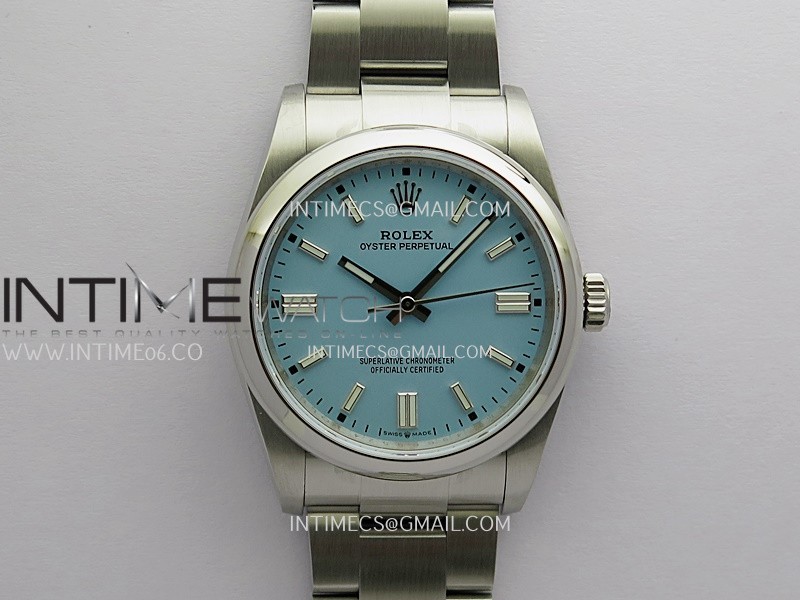 Oyster Perpetual 36mm 126000 QF 1:1 Best Edition Tiffany Blue Dial On SS Bracelet SH3230 (Free Sprung)