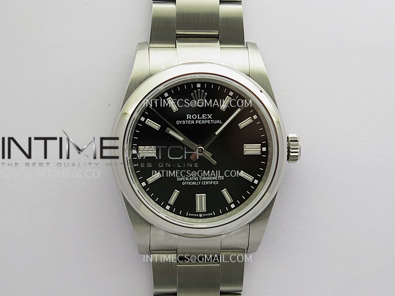 Oyster Perpetual 36mm 126000 QF 1:1 Best Edition Black Dial On SS Bracelet SH3230 (Free Sprung)