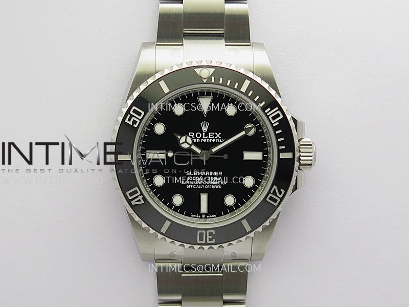 Submariner 41mm 124060 904L SS V2 Rich 1:1 Best Edition Black Dial On  904L Bracelet SH3230 (Free Sprung)