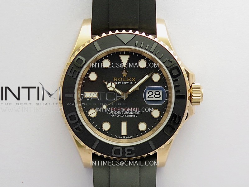 Yacht-Master 126655 40mm Gain Weight 3WF 1:1 Best Edition Black Dial On Oysterflex Strap SH3235