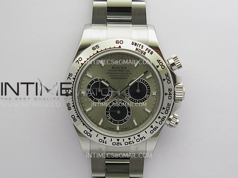 Daytona 126509 Gain Weight 3WF 1:1 Silver Dial Black Subdial Stick Marker On Oyster Bracelet SH4131 (Free Sprung)