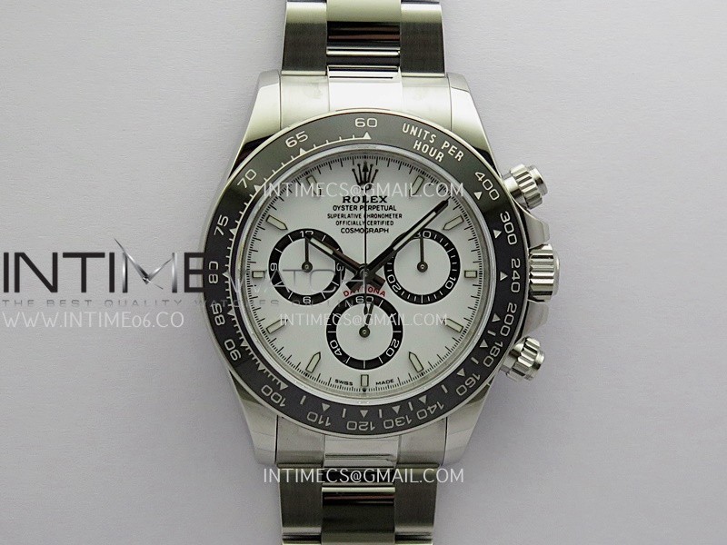 Daytona 126500 904L SS VSF 1:1 Best Edition White Dial On 904L SS Bracelet VS4131 (Free Sprung Look)