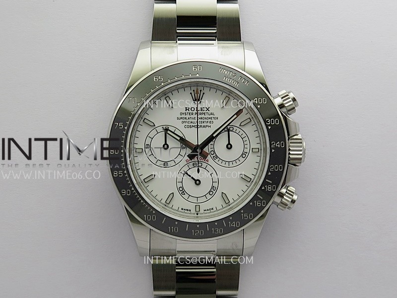 Daytona 126502 904L SS VSF 1:1 Best Edition White Dial On 904L SS Bracelet VS4131 (Free Sprung Look)