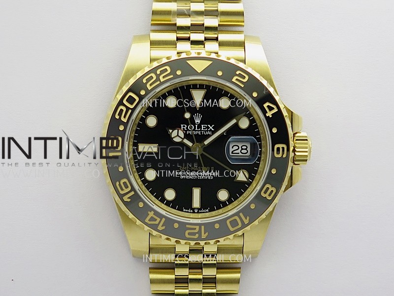 GMT-Master II 126718 GRNR Gain Weight 3WF 1:1 Best Edition Black Dial On Jubilee Bracelet Super Clone SH3285