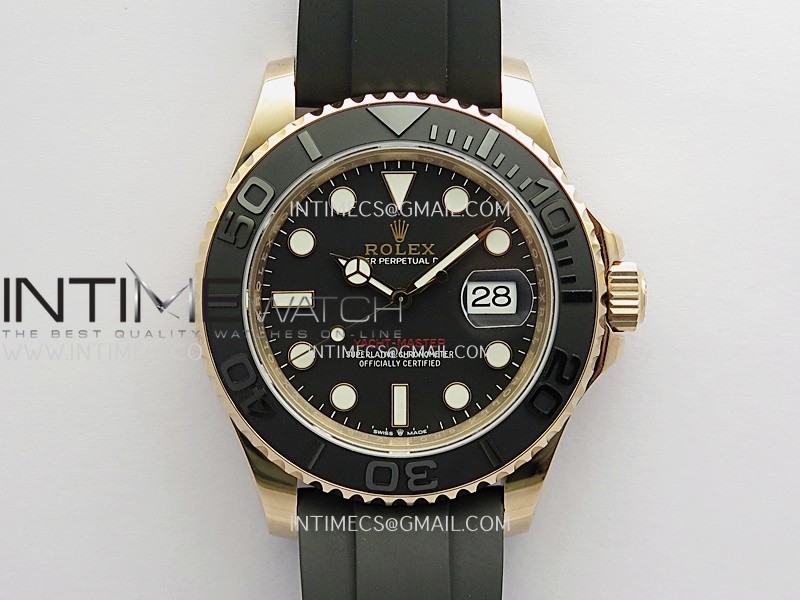 Yacht-Master 126655 40mm Gain Weight VSF 1:1 Best Edition Black Dial On Oysterflex Strap DD3235