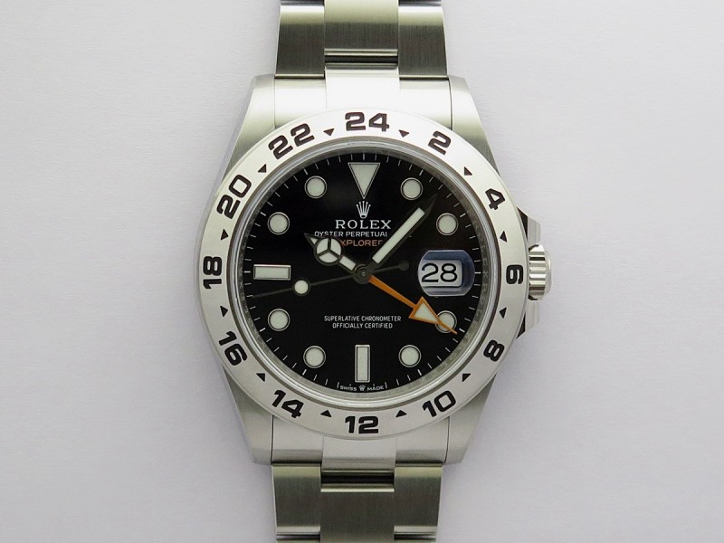 Explorer II 42mm 226570 904L SS ERF 1:1 Best Edition Black Dial on Bracelet SH3285 CHS (Free Sprung)