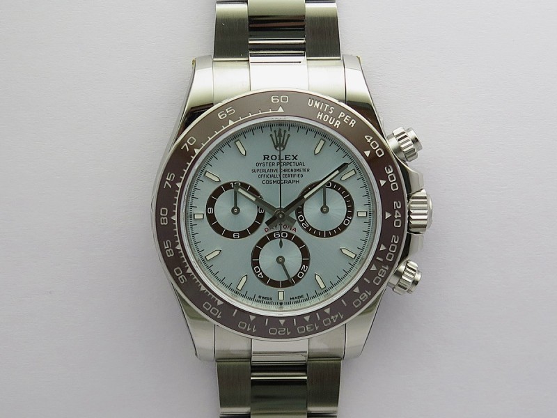 Daytona 126506 Gain Weight VSF 1:1 Best Edition Ice Blue Dial Stick Markers On Bracelet DD4131 (Free Sprung Look)
