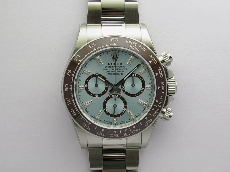 Daytona 126506 Gain Weight VSF 1:1 Best Edition Ice Blue Dial T Diamond Markers On Bracelet DD4131 (Free Sprung Look)