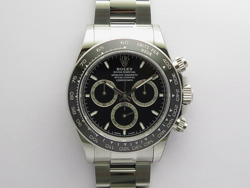 Daytona 126500 904L SS VSF 1:1 Best Edition Black Dial On 904L SS Bracelet VS4131 (Free Sprung Look)