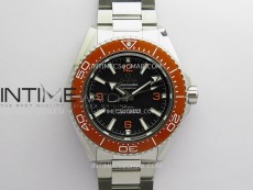 Seamaster 2025 2000M 217.30.42.21.01.003 Orange Ceramic Bezel VSF 1:1 Black Dial On SS Bracelet Asian 8912