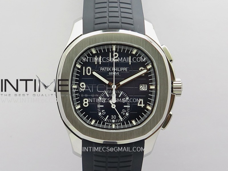 Aquanaut 5968 SS DDF 1:1 Best Edition Blue Dial On Blue Rubber Strap A520