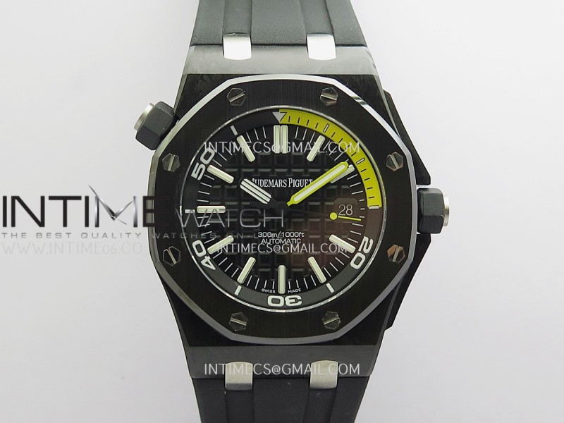 Royal Oak Offshore Diver 15706 Forged Carbon JF 1:1 Best Edition On Super Clone 3120
