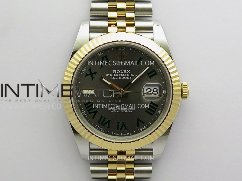 DateJust 126333 904L Gain Weight SS/YG VSF 1:1 Gray Dial Roman Marker On Jubilee Bracelet DD3235 (Free Sprung Look)