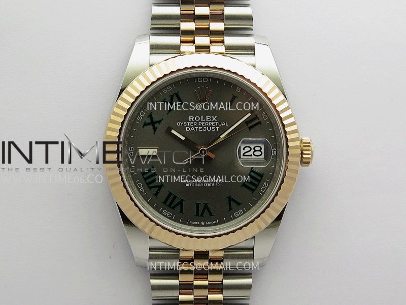DateJust 126333 904L Gain Weight SS/RG VSF 1:1 Gray Dial Roman Marker On Jubilee Bracelet DD3235 (Free Sprung Look)