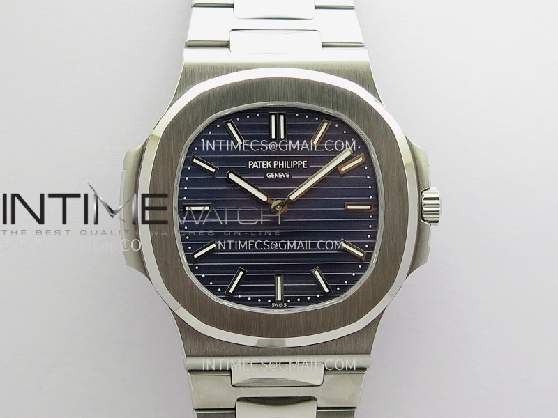 Nautilus 5810G-001 SS PPF 1:1 Best Edition Blue Textured Dial On SS Bracelet Super Clone PPF 240