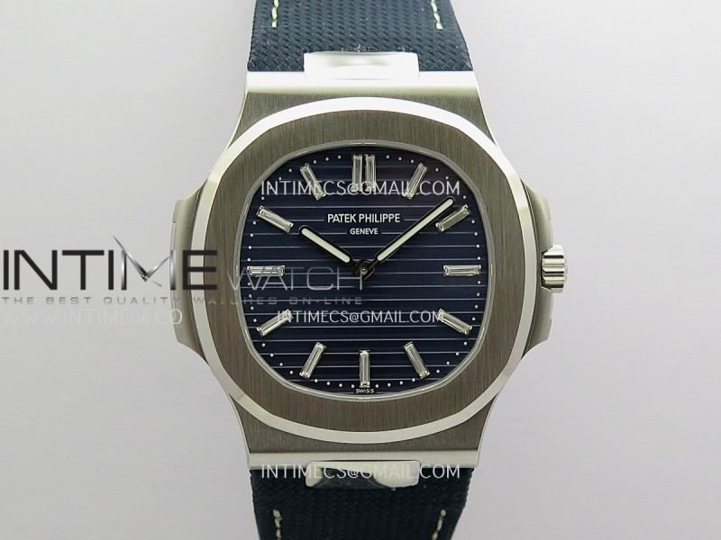 Nautilus 5810G-001 SS PPF 1:1 Best Edition Blue Textured Dial On Blue Composite Strap Super Clone PPF 240