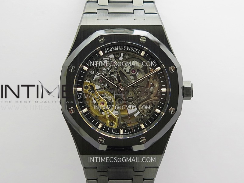 Royal Oak 41mm Openworked Ceramic 15416CE THBF 1:1 Best Edition On Ceramic Bracelet Super Clone 3132 (Free Sprung Look)