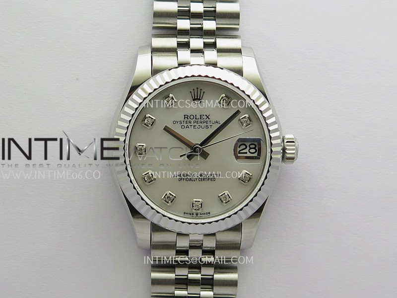 DateJust 31mm SS XRF Best Edition White MOP Dial Diamond Marker On SS Jubilee Bracelet A2236