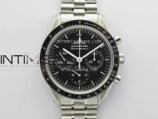 Speedmaster Professional 42mm SS SMF 1:1 Best Edition Black Dial White Handset On SS Bracelet A3861