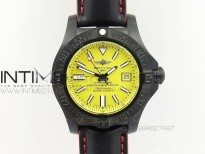 Seawolf DLC Best Edition SuperLumed Yellow Dial on Nylon Strap A2836(Super Thick Crystal)