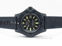 Seawolf DLC Best Edition SuperLumed Black Dial on Leather Strap A2836(Super Thick Crystal)