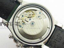 SuperOcan SteelFish SS White Dial on Green Leather Strap A7750