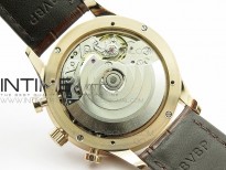 Portuguese IW371480 ZF V3 1:1 Best Edition RG White dial on Brown Leather Strap A79350 (Slim Movement)