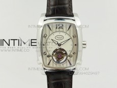 Kalpa Grande Tourbillon AXF Best Edition SS White Dial on Black Leather Strap
