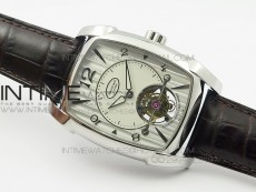 Kalpa Grande Tourbillon AXF Best Edition SS White Dial on Black Leather Strap