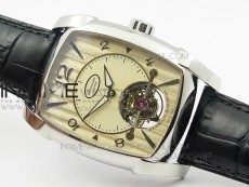 Kalpa Grande Tourbillon AXF Best Edition SS Gold Dial on Black Leather Strap