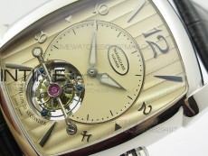 Kalpa Grande Tourbillon AXF Best Edition SS Gold Dial on Black Leather Strap