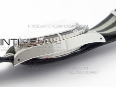 Vintage 1680 Submariner No Date SS White On White Nylon Strap