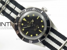 Vintage Submariner No Date 200m 660ft SS On Nylon Strap A2836/A21J