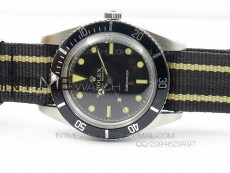 Vintage 1680 Submariner No Date SS On Nylon Strap A2836/A21J