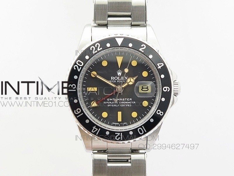 GMT-Master 16750 SS BP Best Black Bezel Vintage Markers