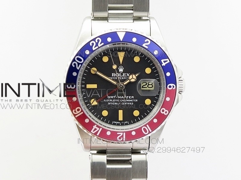 GMT-Master 16750 SS BP Edition Blue/Red Bezel Vintage Markers