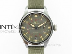 Big Pilot Real PR 48mm IW501902 Real Ceramic ZF 1:1 Best Edition on Green Nylon Strap A51111 V2