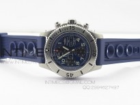 SuperOcan SteelFish SS Blue Dial on Blue Rubber Strap A7750