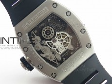 RM022 SS Skeleton Dial on Black Rubber Strap MIYOTA 9015