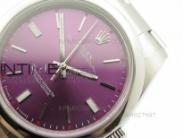 Oyster Perpetual 39mm 114300 BP Best Edition Red Grape Dial on SS Bracelet