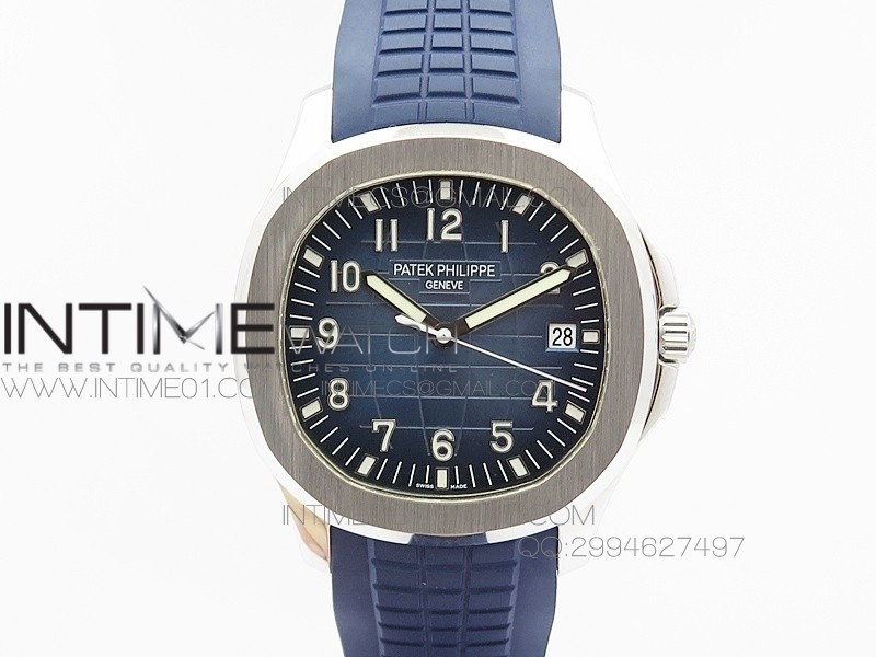 Aquanaut Jumbo 42mm SS BP 1:1 Best Edition Blue Dial on Blue Rubber Strap 9015 to PP324CS