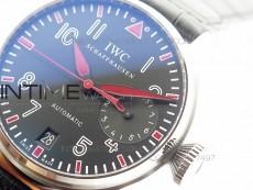 Big Pilot Real PR IW500435 "Muhammad Ali" ZF Best Edition on Black Leather Strap A51111