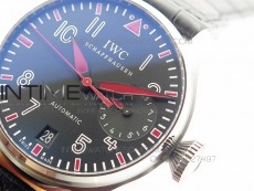 Big Pilot Real PR IW500435 "Muhammad Ali" ZF Best Edition on Black Leather Strap A51111