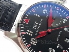 Big Pilot Real PR IW500435 "Muhammad Ali" ZF Best Edition on Black Leather Strap A51111